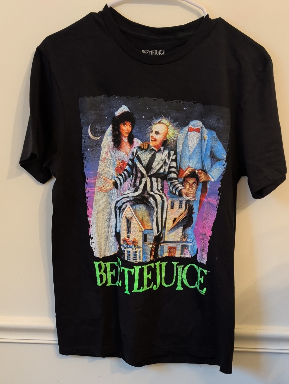 Beetlejuice Movie Poster Graphic Tee Size Small New